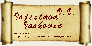 Vojislava Vasković vizit kartica